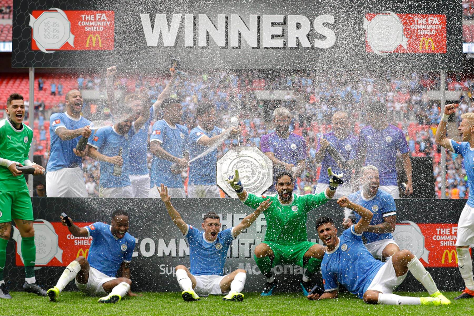 Winners Podium Hire at Community Shield 2019 Wembley Stadium