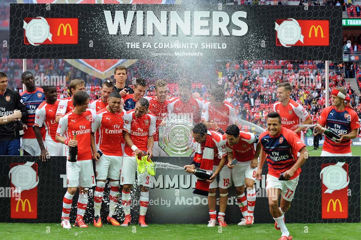 Presentation Stage for the FA Community Shield 2014