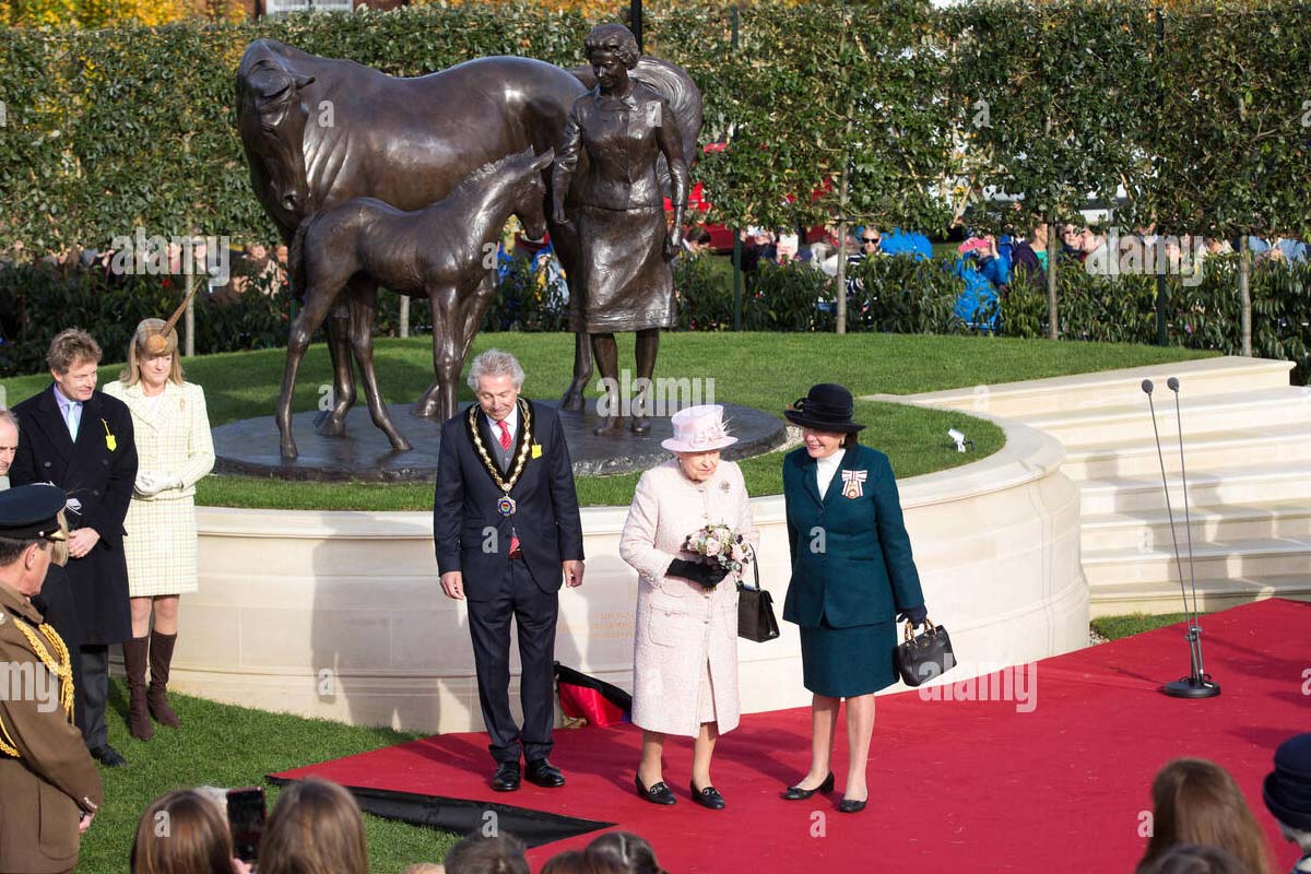 Stage Hire for HM Queen Statue Reveal Newmarket