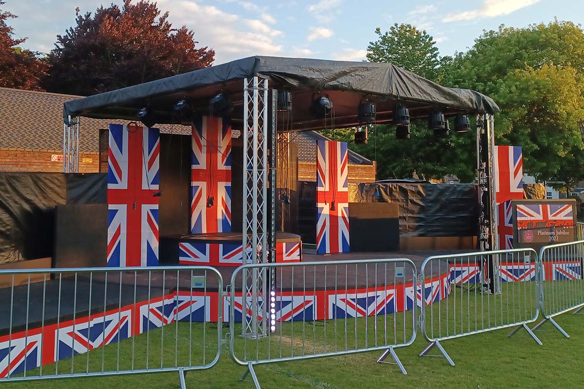 Music Performance Stage Hire for Queens Platinum Jubilee