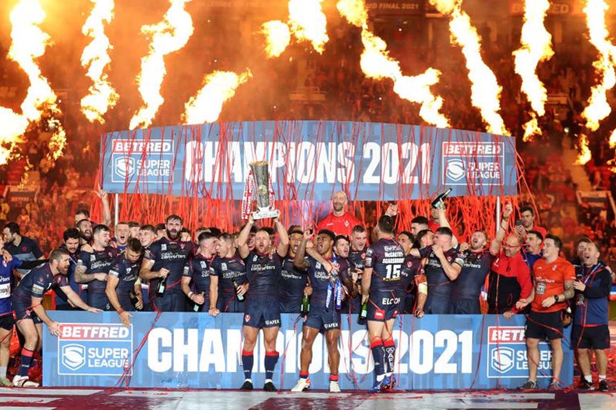 Sports Presentation Stage for Super League Grand Final 2021